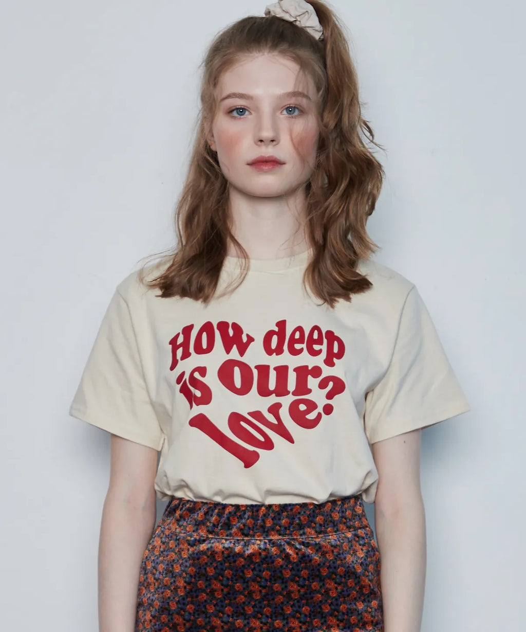 In LOVE Tee / Cream