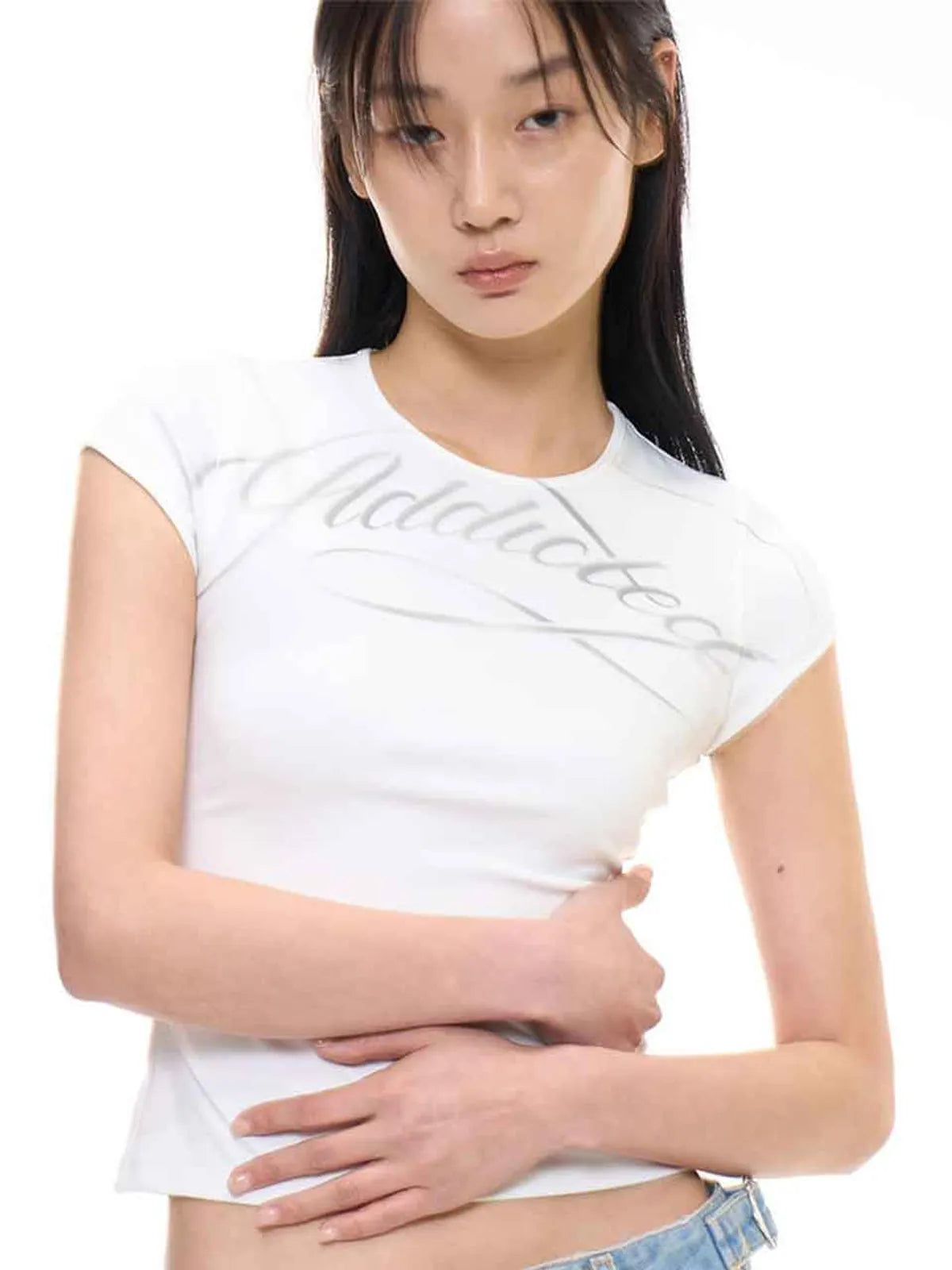 Addicted contour T - white