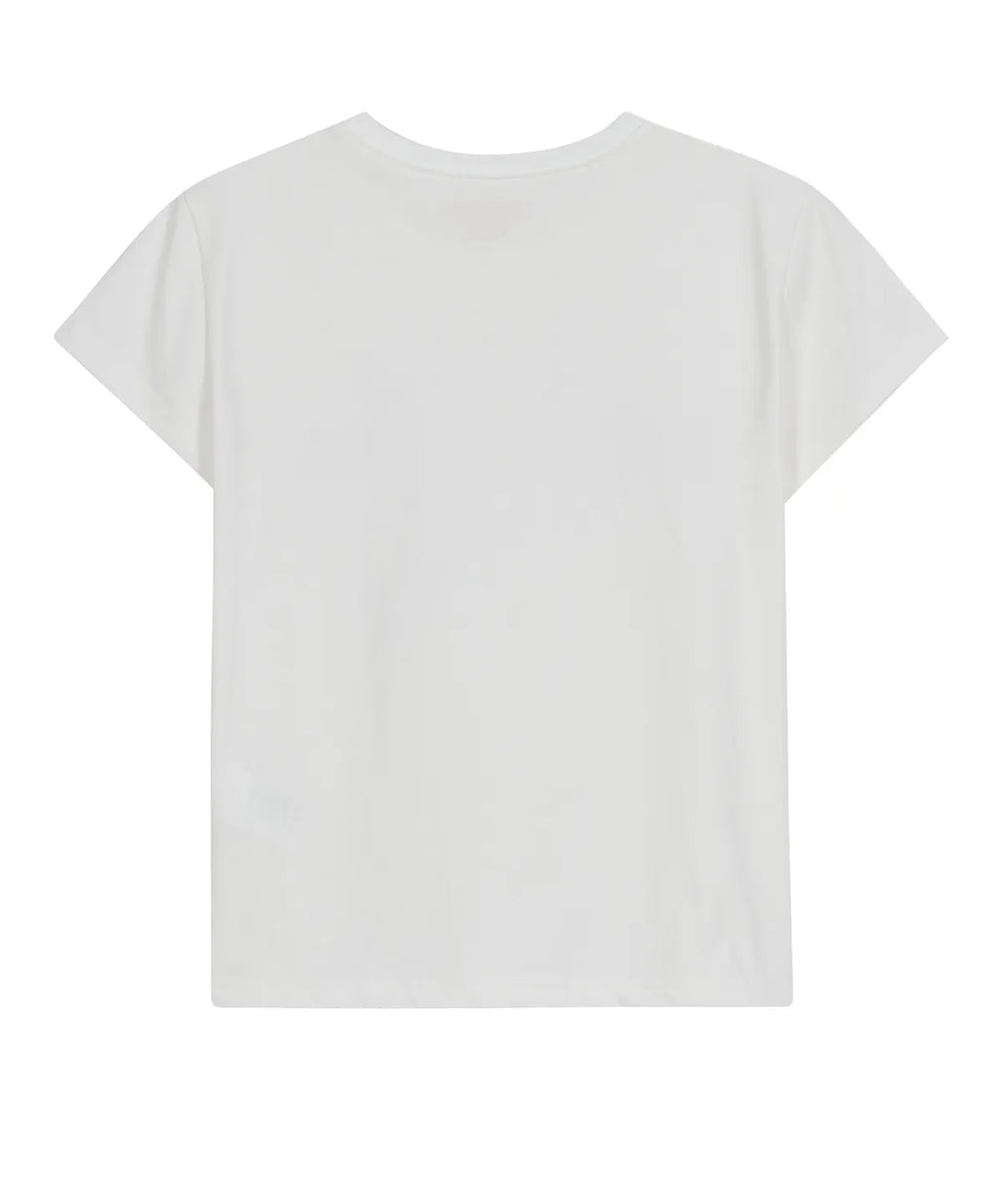 Catch Embroidery T-Shirt / White