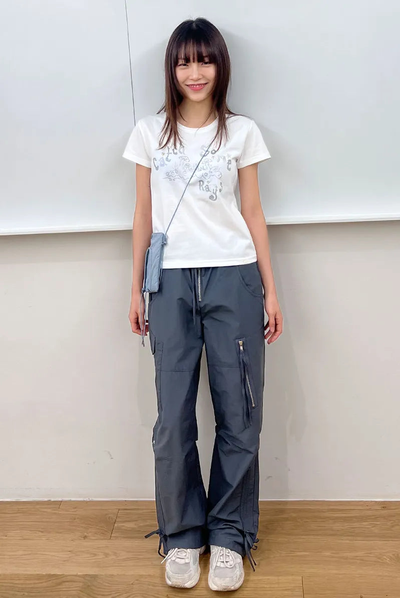 Catch Embroidery T-Shirt / White